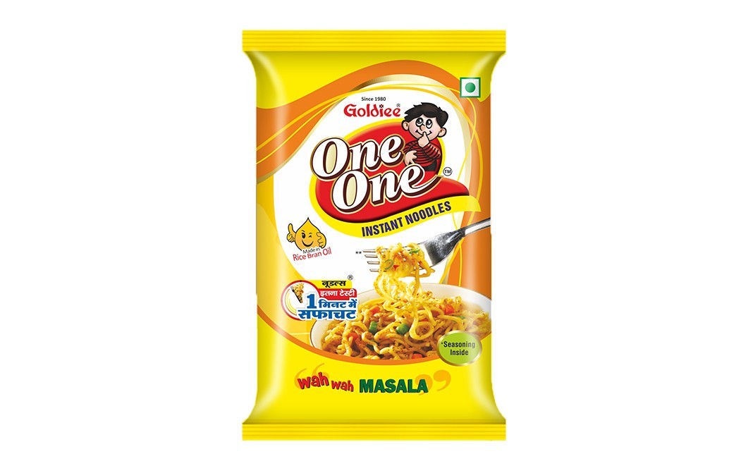 Goldiee One One Instant Noodles Wah Wah Masala   Pack  60 grams